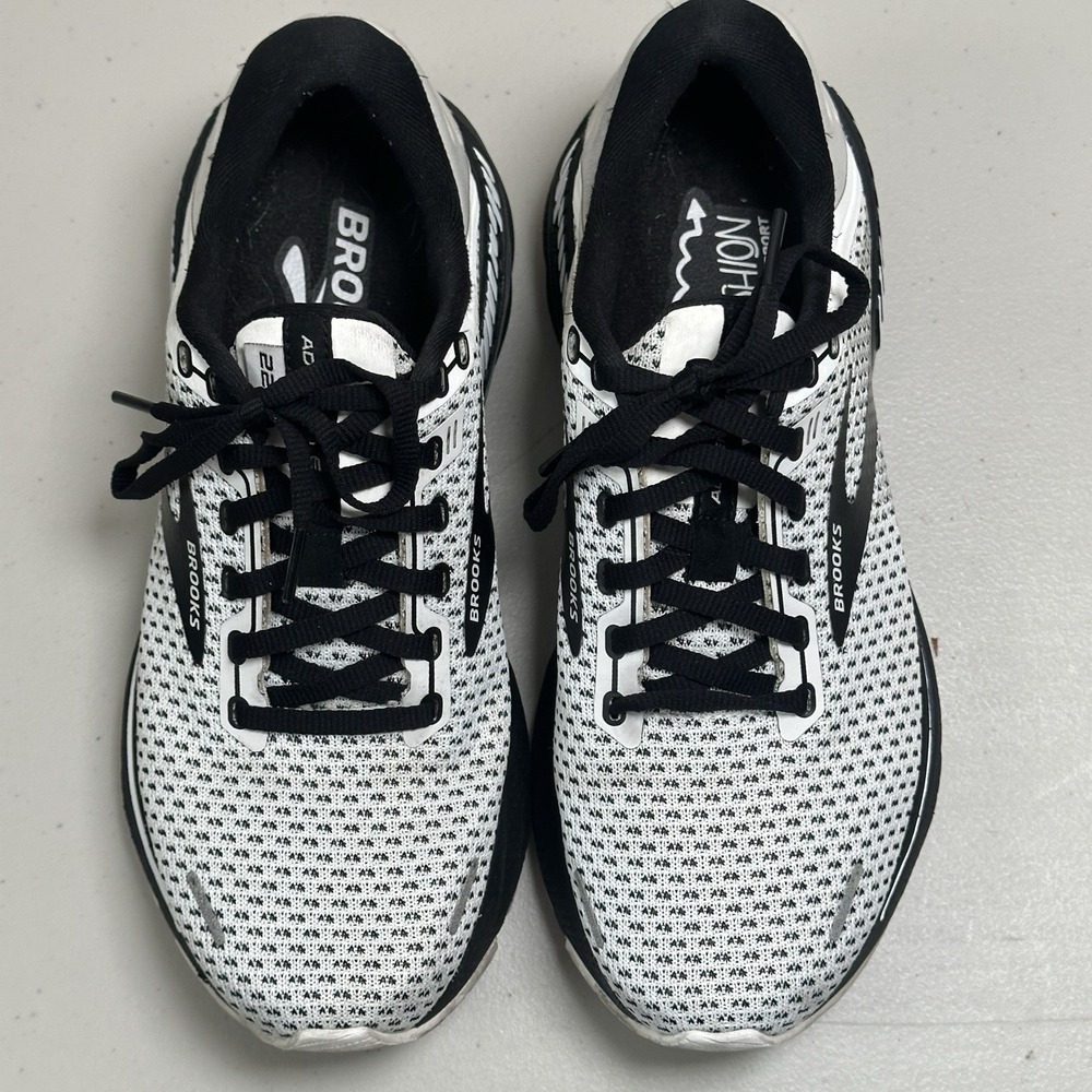 Brooks Adrenaline GTS 22 Womens Size 7.5 Running Shoes White Black 1203531B135 - Picture 13 of 16